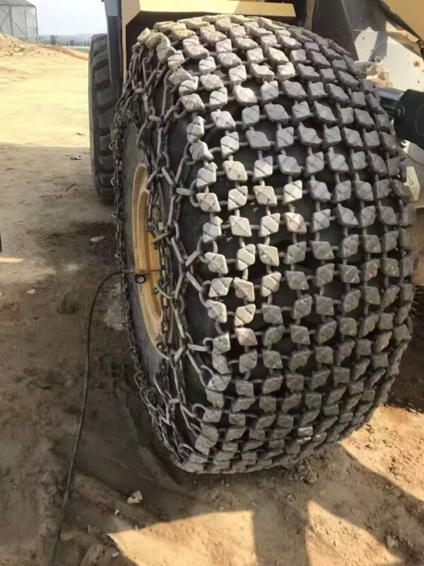 Encrypt Block Tyre Protection Chain 23.5-25 26.5-25 for Underground Tunnel - Imagen 2