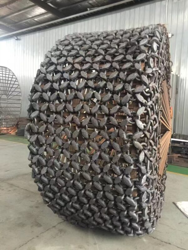 ×22mm Reinforced Type 45/65r39 Marble Quarry Tyre Chains 2900kg