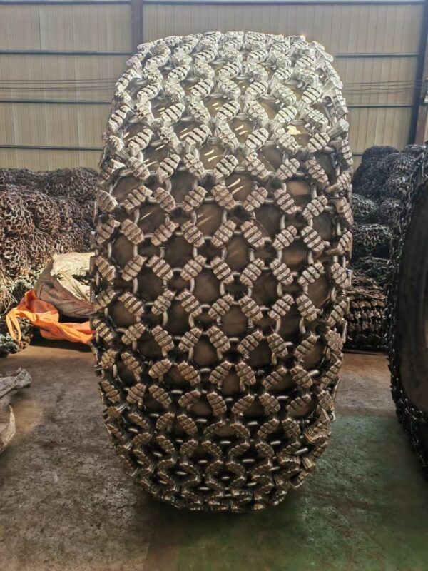 ×16mm Reinforced 29.5r25 35/65r33 Quenched Diamond Chains Armor for CAT 980 988F Loader - Imagen 2