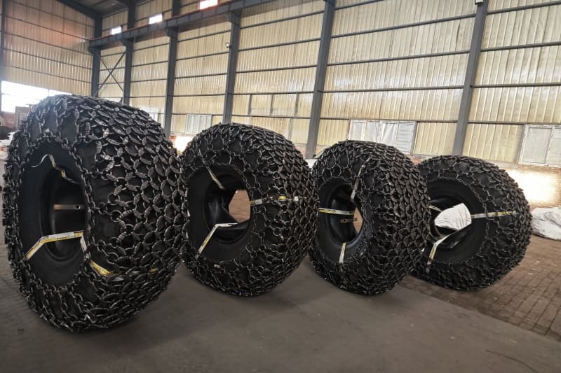 13mm Ring 23.5-25 Wheel Loader Tire Protection Chains with 300kg - Image 3
